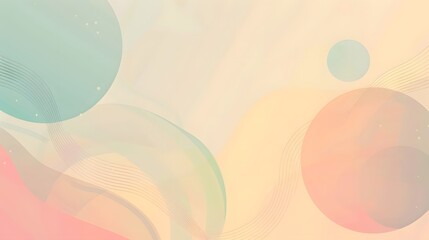 Soft Pastel Geometric Layout