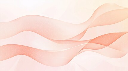 Obraz premium Soft layered waves in light pink hues create a gentle abstract design for calming backgrounds or art projects