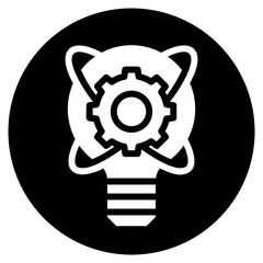 light bulb glyph icon