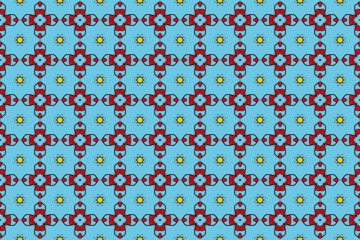 Seamless Cloth Shape Decoration Tile Texture Fabric Wallpaper Template Digital Perspective Geometric Symmetric Graphic Visual Luxury Endless Textile Fashion Design Background Art Interior Pattern.