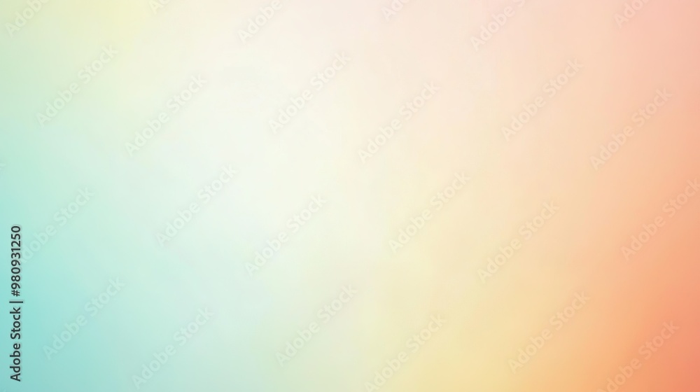 Poster soft pastel gradient background transitioning from blue to peach, ideal for digital art and design p