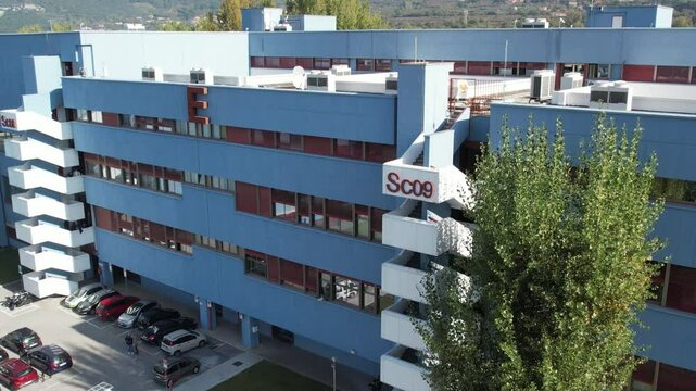 drone, vista su Universit&agrave; di Salerno