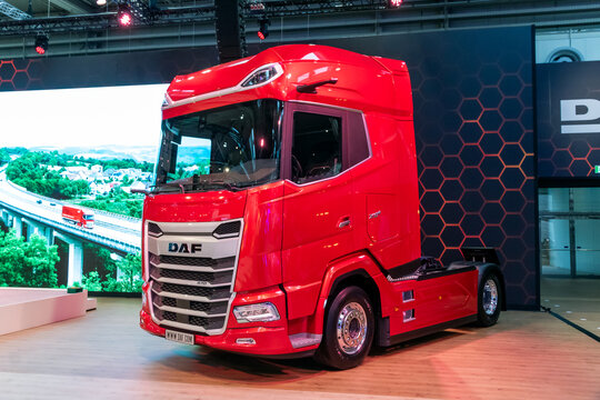 DAF XG+ 530 truck at the Hannover IAA Transportation Motor Show. Hannover, Germany - September 16, 2024
