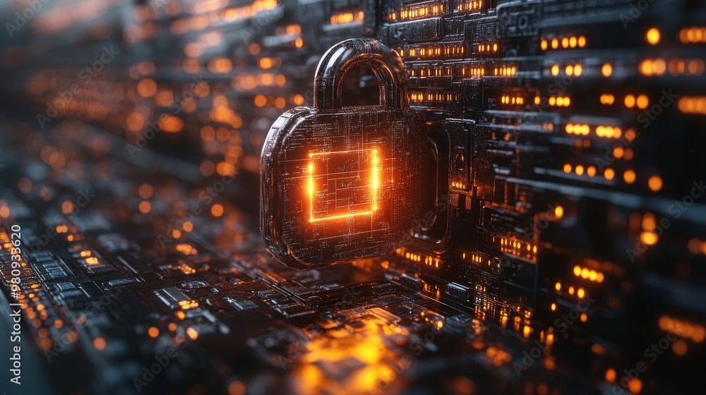 Poster data protection privacy and internet security concept cyber security for business and internet proje