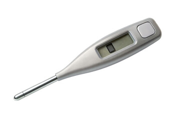 Digital thermometer isolated with transparent background.