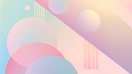 Pastel Geometric Background Design