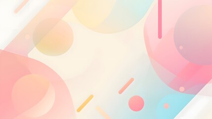 Soft Geometric Pastel Art