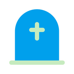Fototapeta premium tomb duo tone icon