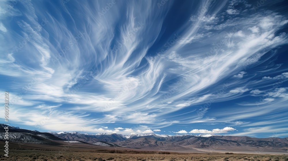 Poster the presence of high-altitude cirrus clouds often signals that a weather change is approaching