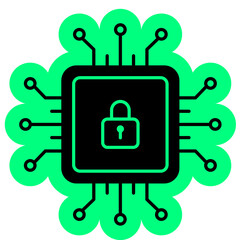Obraz premium Cyber Security Icon