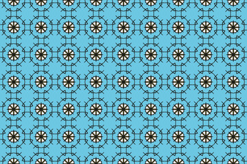 Seamless Perspective Digital Textile Symmetric Graphic Interior Fabric Texture Visual Tile Wallpaper Fashion Geometric Art Template Endless Luxury Design Shape Background Cloth Decoration Pattern.