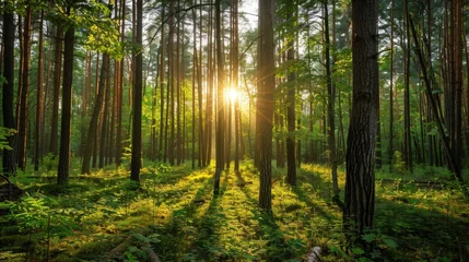 Poster de jardin  The role of forests in combating climate change and providing habitats  © wicha