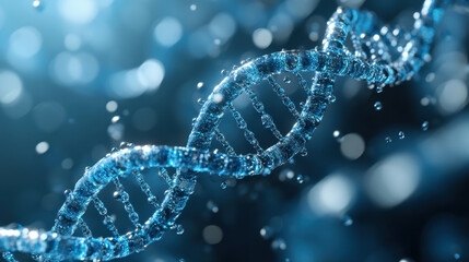 DNA research digital art illustration