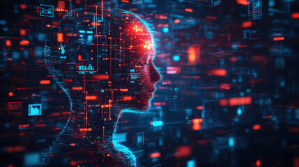 Obraz premium Brain Research Digital Art Illustration