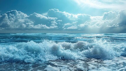 Fototapeta premium The sea's seasonal changes bring different experiences and activities.