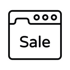 Icon representing sales, discounts, and promotional offers for shopping