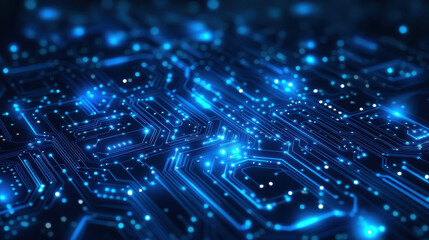 Obraz premium Circuit board integrated circuit CPU encryption chip