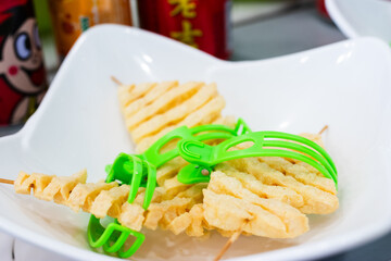 Beancurd skin roll for serving soup mala