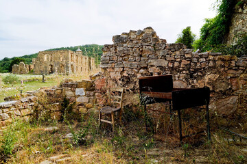 Campomaggiore vecchio, borgo fantasma,Potenza,Basilicata,Italy