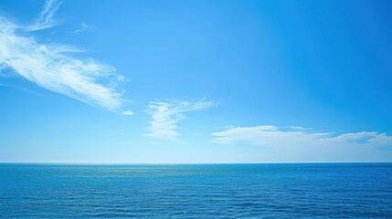 Obraz premium The tranquility of a serene, clear blue