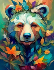 brown bear illustration  