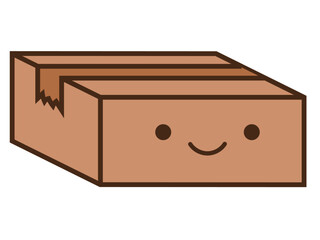 段ボール箱かお