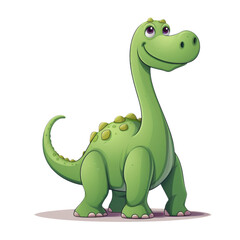 Fototapeta premium Brontosaurus Clipart Illustration