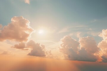 Sky sunlight outdoors horizon.