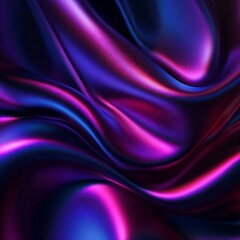 A vibrant, flowing fabric texture with deep purple and pink hues, creating a dynamic visual effect.