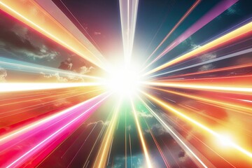 Obraz premium Dynamic Light Overlays for Vibrant Sun Rays, Energetic Effects, and Luminous Transitions
