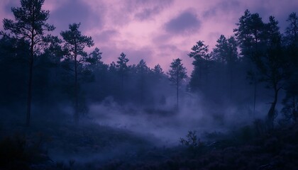 Fototapeta premium fog in the forest