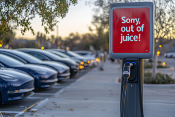 Malfunctioning EV Charging Station, No Power and Unable to Charge Electric Vehicles