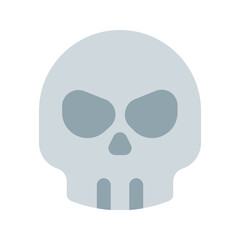 skull flat icon