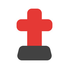 tombstone flat icon