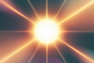 Obraz premium Radiant Light Overlays with Smooth Gradient Transitions and Warm Sunlight Flare Effects