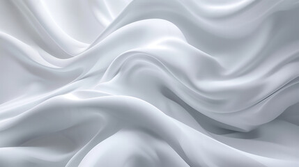 Obraz premium 3D rendering of silk ribbon, ribbon, technology background, abstract curve