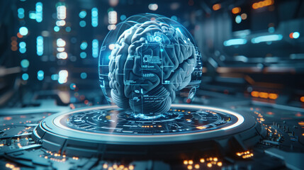 Brain Research Digital Art Illustration