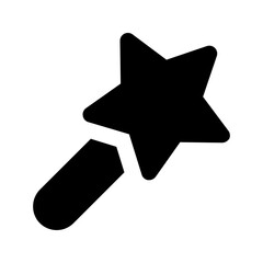 magic wand glyph icon