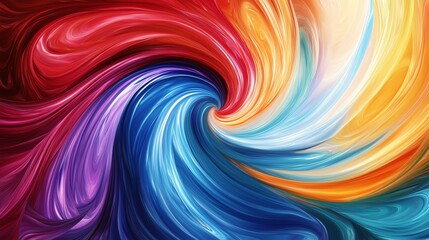 Vibrant abstract swirl design with rich colors blending seamlessly, creating a dynamic and captivating visual experience.
