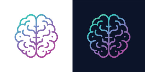 Artificial Intelligence AI Chip in Human Brain. Artificial Intelligence icon with Machine learning, digital skills, generative AI, AI technology, algorithm, virtual intelligence and future