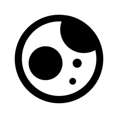 full moon glyph icon