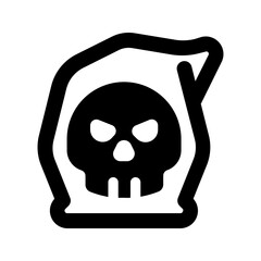 grim reaper glyph icon