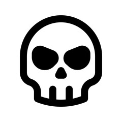 skull glyph icon