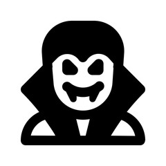 vampire glyph icon