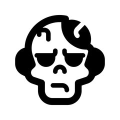 zombie glyph icon