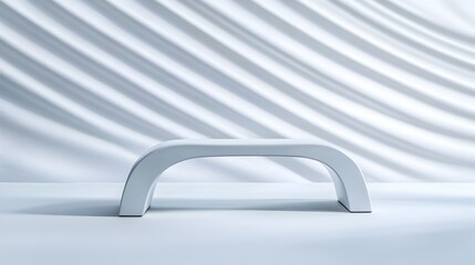 Sleek and Minimalist Weight Bench with Clean Lines Against White Background
