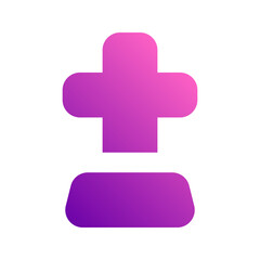 Fototapeta premium tombstone gradient icon