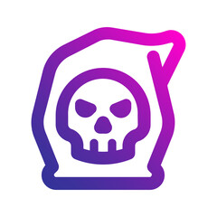 grim reaper gradient icon