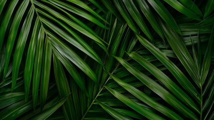 Tropical Green Palm Leaves for a Relaxing Wallpaper