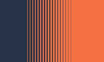 Simple background of blue and orange stripes pattern